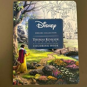 Disney Dreams Collection Thomas Kinkade Studios Coloring Book for grownups